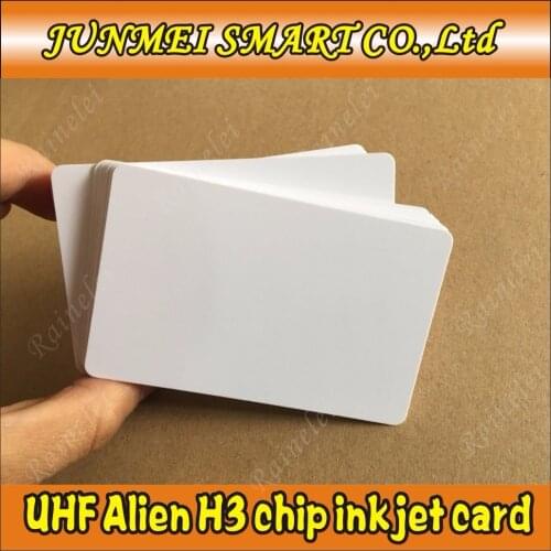 100pcs Long distance Alien H3 uhf rfid chip smart card 915mhz rfid inkjet cards for epson card printer
