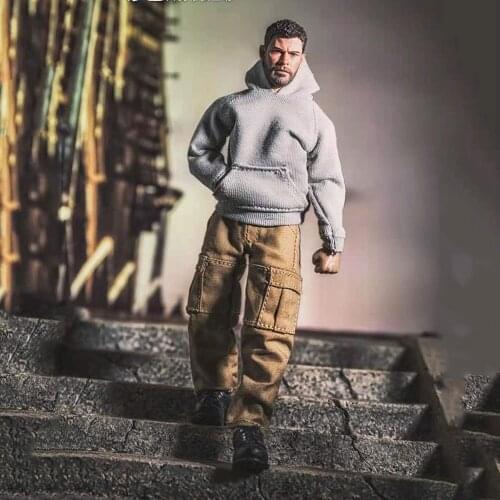 In Stock 1/12 Scale Thor Hammer Sweatpants Overalls Clothes Accessory for 6 inches Action Figure