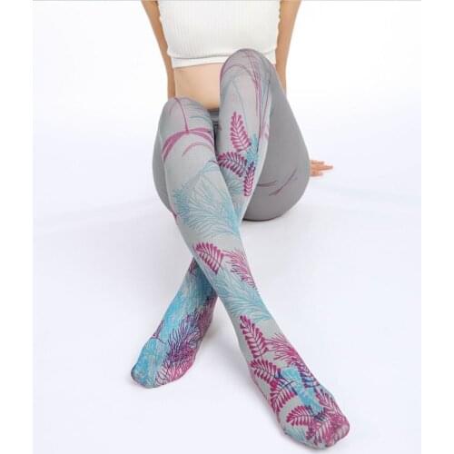 Unique dragonfly pattern stockings Japanese cosply Lolita Tights High-quality Silk stockings shaping leggin 1order=1pc