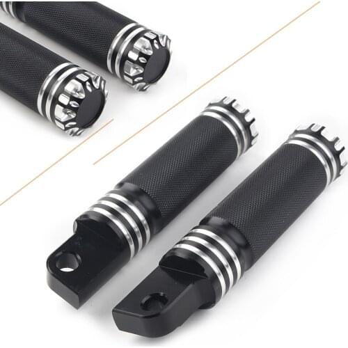 Universal Motorcyle Footrest Footpeg Male Mounts Pedal Foot Pegs Rest For Harley Davidson Bike Motor