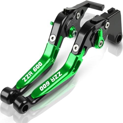CNC Motorcycle Brake Clutch Lever Extendable Adjustable Hand Grip Handlebar ZZR 600 For Kawasaki ZZR600 2005 2006 2007 2008 2009