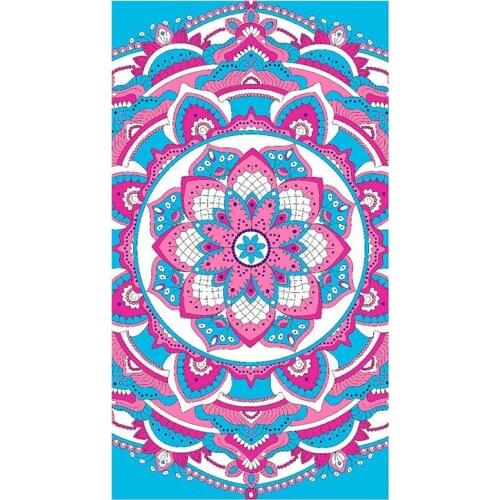 100 *180 cm High quality reactive print beach towel plus size microfiber bath towel Summer beach mat