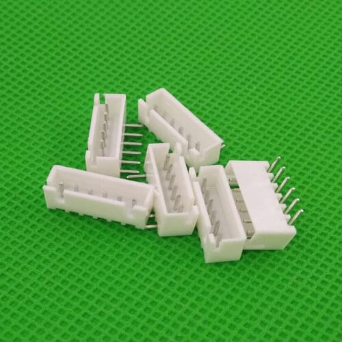 1000pcs male right angle material XH2.54 6pin 2.54mm 6pins Connector Leads pin Header XH-AW XH-6AW Free shipping