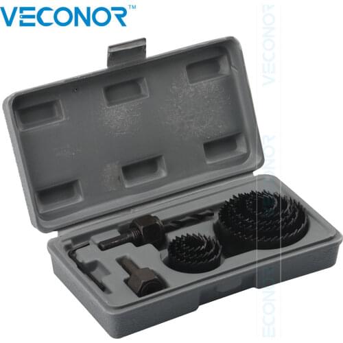 11PCS Hole Saw Teeth Kit Drill Bits 19mm-64mm Wood Sheet HSS Metal Drill Bits Hole Saw Cutter Tool For Woodworking