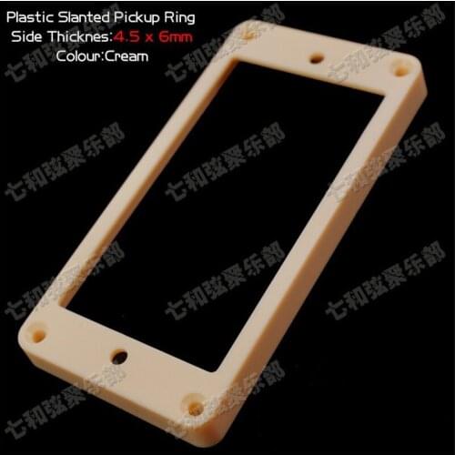 2Pcs Cream Plastic Slanted Double Coil Pickup Ring for Electric Guitar accessories parts