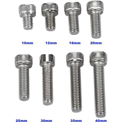 304 Stainless Steel M8 Bolts Hex Socket Screws Round Cap Head Screw Bolts Assortment Kit Sets 51Pcs/Box