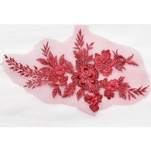 3D lace mirror lace applique medallions laces motif dresses laces flowers applique
