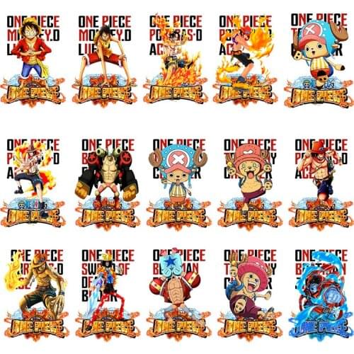 Cartoon Japanese anime clothing heat transfer patch iron fusible patch on kids shirt DIY personalized decoration washable