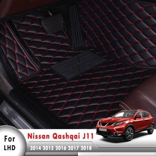 For Nissan Qashqai J11 2020 2019 2018 2017 2016 2015 2014 Car Floor Mats Floorliners Auto Leather Rugs Interior Accessories