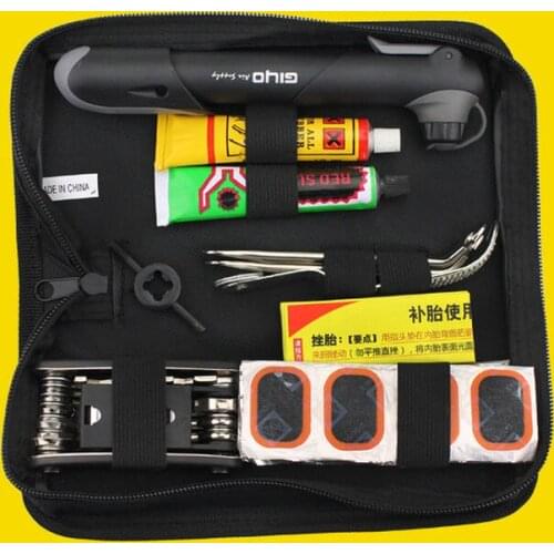 Bicycle Repair Tools Portable Bike Tire Repair Kits Bicycle Tool Pump Cycling Puncture Repair Tool Bag Bike Storage Bottle