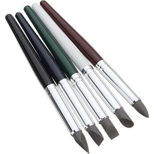 Clay Sculpture Tools Silicon Color Shapers Painting Brushes Size 6