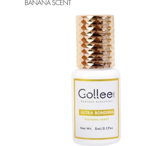 Gollee Eyelash Glue Banana Scent Adhesive For Eyelash Extension 1-2s Premade fans Glue 5 weeks Dropshipping Wholesale Price