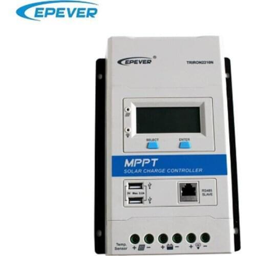 EPever MPPT 40A Modular-Designed Solar Charge and Discharge Controller 12V 24V Auto with DS2 and UCS Module Dual USB 5V