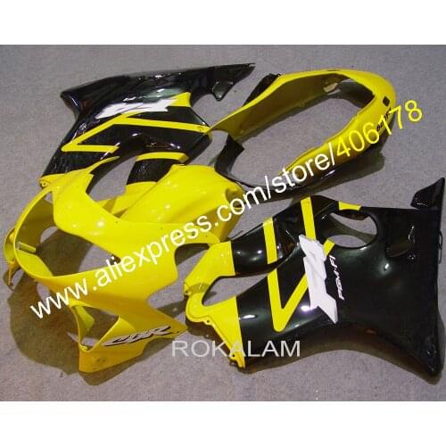 Hot Sale 99 00 Fairings Kit For Honda CBR600 F4 1999 2000 Yellow & Black Motorcycle Body Kits (Injection Molding)