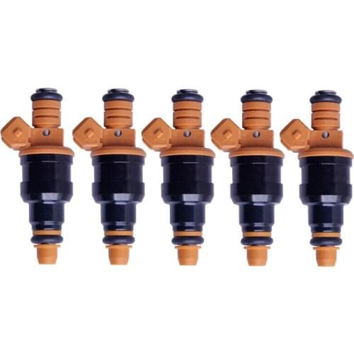 Set Of 5 Fuel Injector Nozzles For Re-manufactered 1993 - 1997 Volvo 850 LS Estate LW 2.0L 2.4L 2.3L T5 R 0280150785 6842369