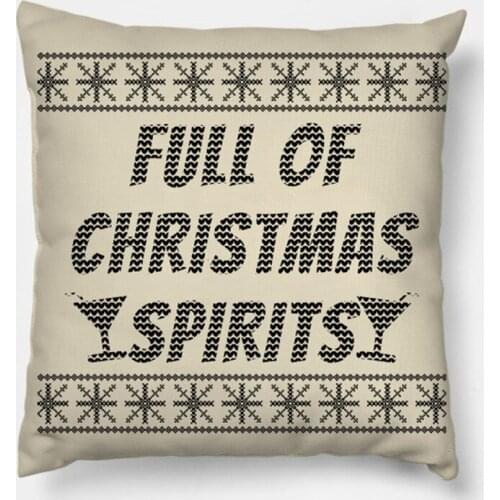 Full of Christmas Printed Cartoon Christmas Pillowcase 2020 Christmas Decor for Home Merry Christmas Ornament Navidad Xmas Gifts