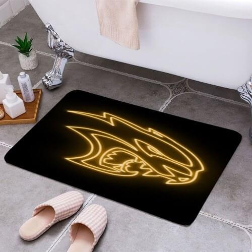 Hellcat Neon Sign Carpet Areas Rug Non-slip Floor Mat Rug 3D Printing Living Room Bedroom Door Mat Home Decoration