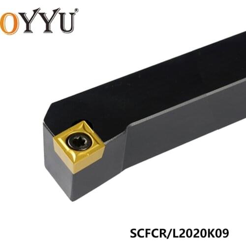 OYYU SCFCR SCFCR2020 SCFCL External Turning Tool Holder set 20mm SCFCR2020K09 Carbide Inserts CCMT09T304 CNC Lathe Tool Holder