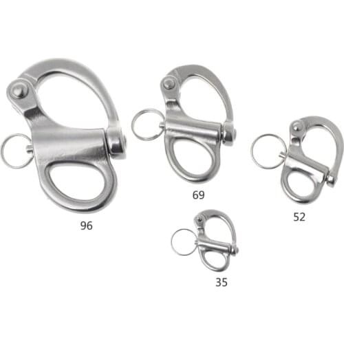 316 Stainless Steel Rigging Sailing Fixed Bail Snap Shackle Fixed Eye Snap Hook Sailboat Sailing Boat Yacht Outdoor Living 27RD