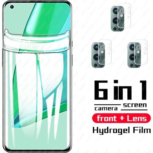 Front Screen Protector on For Oneplus 9 Pro Hydrogel Film for Oneplus 8 Pro 9pro One Plus 1+9 Camera Oneplus9pro Back Glass Film