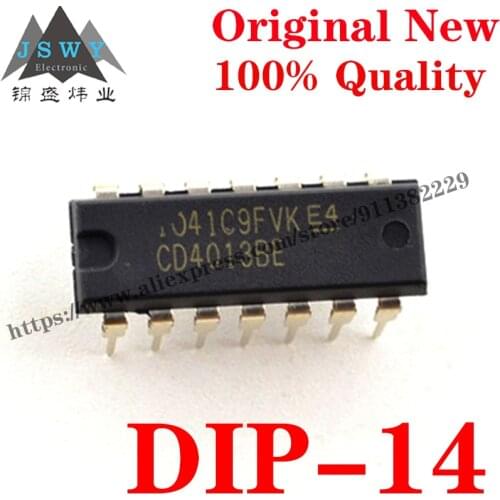 CD4013BE Semiconductor Logic Integrated Circuit Trigger IC Chip Use for the arduino nano uno Free Shipping CD4013BE