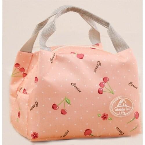 Portable Insulated Oxford Lunch Bags Thermal Food Picnic Bags For Women Kids Multi-Functional Pattern Cooler Lunch Bag