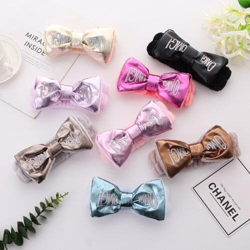 Europe And America New Style Women Sequins Headband Headscarf Girls Flannelette Rabbit Ears Plush Sports Hair Ornament