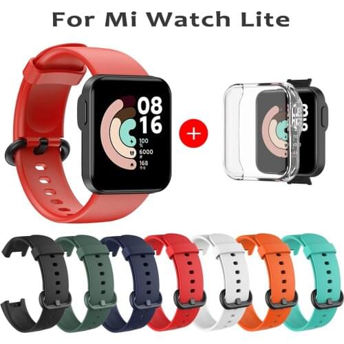 Strap for XiaoMi Mi Watch Lite Case Cover Sport Silicone Band For Mi Watch Lite Smart Belt Wristband Bracelet Replacement