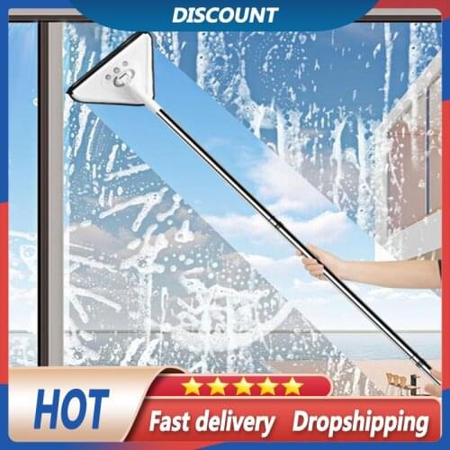 Deep Clean Mop Triangle Ultrafine Fiber Damp Mop For Car Cleaning Rotating Triangle Retractable Household Cleaning Tools