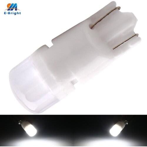 YM E-Bright 100 PCS T10 W5W 3030 2 SMD Ceramic 194 168 Auto Instrument Lamps 12V DC Light Bulbs White Blue Yellow 120Lm Fog Lens