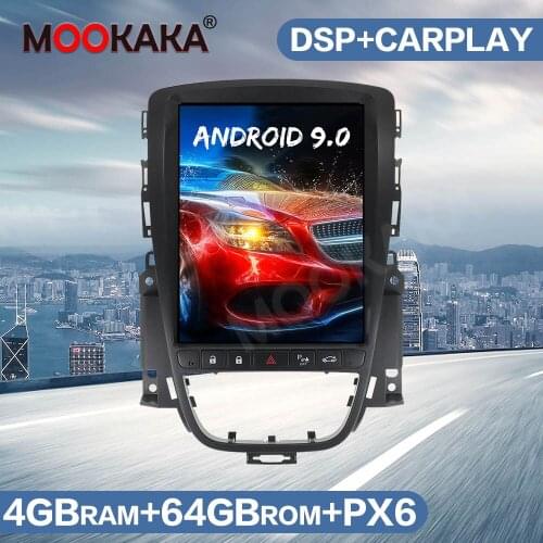 Tesla Vertical Screen Android 9 64G PX6 Car Radio GPS Navigation For Buick Hideo 2009-2014 Headunit Multimedia Player Auto Audio