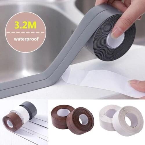 Waterproof Mildew-proof Self Adhesive Sealing Tape For Bathtub For Kitchen Countertop Bathroom Shower Toilet Sink Wall Corner