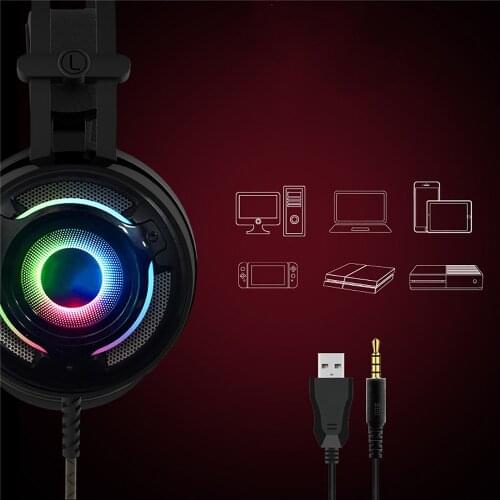 Retractable Headset Gaming Headphone with Microphone for PS4/for XBox One/N-Switch/Switch Lite/PC/Tablet/Phone Accessories