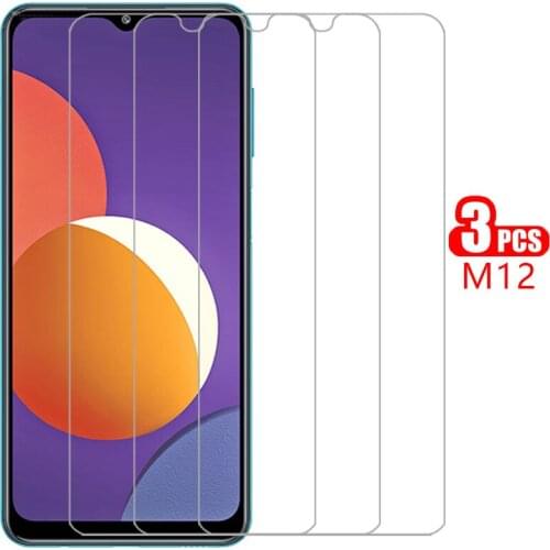 Protective tempered glass for samsung m12 screen protector on galaxy m 12 12m 6.5 film samsun samsumg sansung galaxi samsungm12
