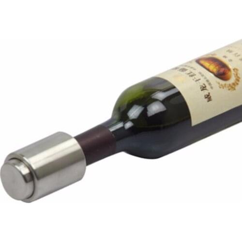 2020 New Hot Sale 1PCS Stainless Steel Wine Bottle Stopper Vacuum Red Wine Cap Sealer Fresh Keeper Bar Tools Kitchen Accessories
