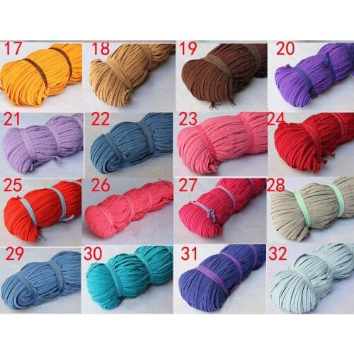 24rolls 32colors 50 Yards/roll 5mm width Skinny Elastic for Baby Hair Bands headband Hair Accessories Free Shipping