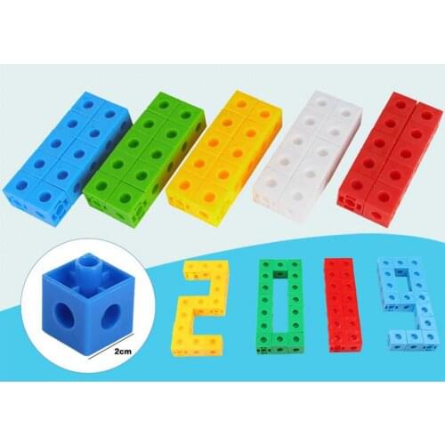 50Pieces Connecting Blocks Interlocking Snap Blocks Kids Building Toys for