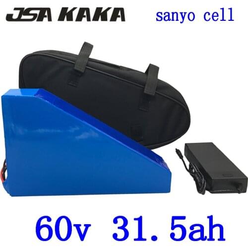 60V 1500W 2000W battery 60V 30AH electric bicycle battery 60V 30AH ebike battery use sanyo cell With 50A BMS+ 67.2V 5A charger