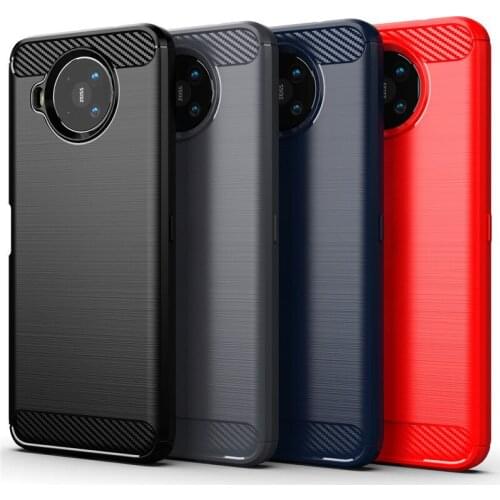 For Cover Nokia 8.3 Case For Nokia 8.3 Soft TPU Bumper Carbon Fiber Phone Case For Nokia 2.1 2.2 3.2 4.2 5.3 6.2 7.2 8.3 Fundas
