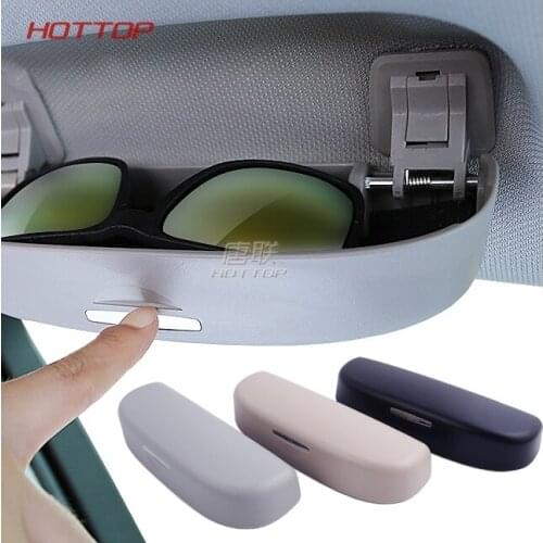 Topunion AUTO Car Glasses Box Case Sunglasses Storage Box Case for Audi Q3 Q5 SQ5 Q7 A1 A3 S3 A4 A4L A6L A7 S6 S7 S4 RS4 A5 S5