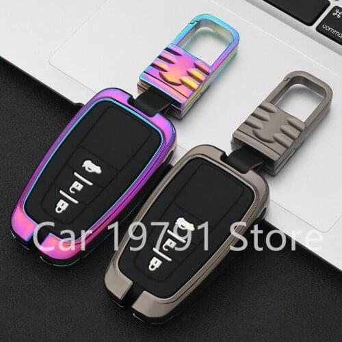 For Toyota Corolla E170 E160 2014 2015 2016 -2018/Yaris Vitz XP90 2006 2008 2009 2010 2011 Galvanized Alloy Car Key Case Cover