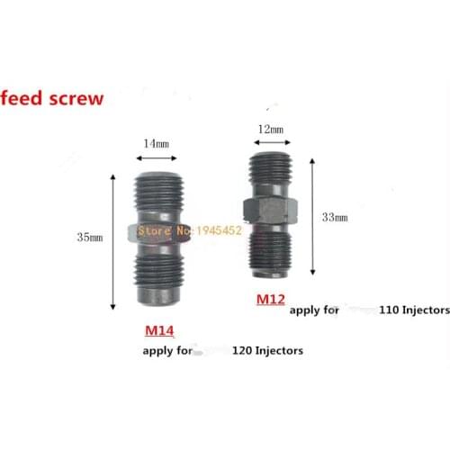 Good quality! High Speed Steel Injector Fuel Inlet Fuel Oil Hole Screw Use for B-osch 0445 110 Series and 120 Injections