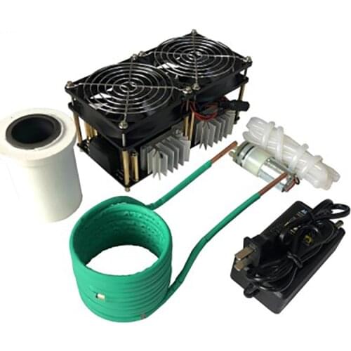 2500W ZVS Induction Heater Induction Heating PCB Board High frequency Heating Machine Melted Metal + Coil Mayitr+ Crucible+Pump