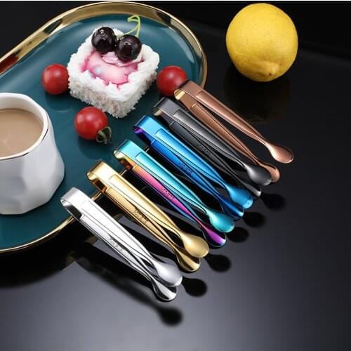 304 Stainless Steel Round Ice Clip Sugar Cube Clip Towel Clip Coffee Candy Clip Small Food Clip Coffee Restaurant Supplies