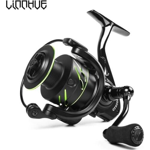 LINNHUE GT2000-7000 All Metal Spool Body Max Drag 10kg Spinning Reel for Bass Saltwater Fishing Carp Reel Fishing Reel Pecsa