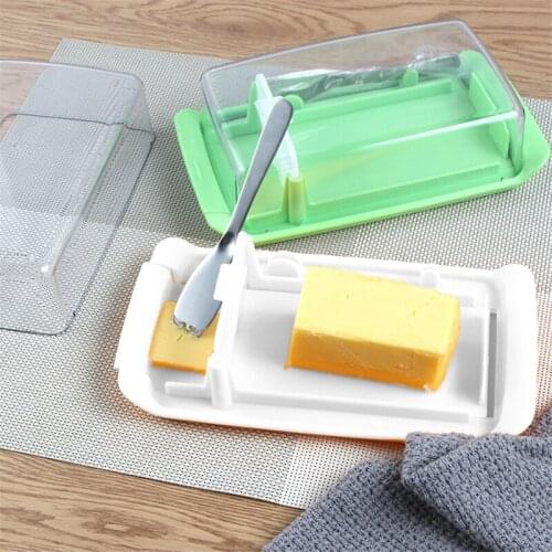 4-in-1 Butter Dish Set Butter Dish With Cover Butter Cutter Cheese Storage Box Baking Tools Large Capacity For Butter Storage