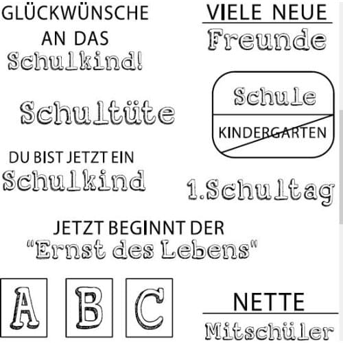 German Transparent Clear Stamp for DIY scrapbooking/Card Making C397