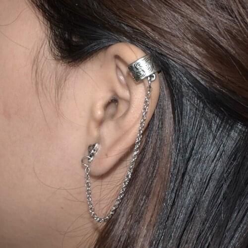 New Arrival 1 PCS Tribal Vintage Triangle Flower Ear Cuff Earring Faux Non Ear PiercingBody Jewelry