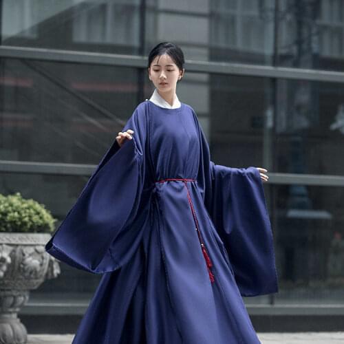 Original Hanfu Dress Ming Round Neck Robe for Men Women Chinese Traditional Hanfu Costume Folk Dance Hanfu Dress Outfit