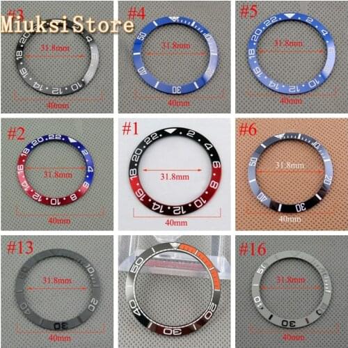 Panis 40mm titanium / ceramic bezel fit Automatic 43mm watch case mens watch